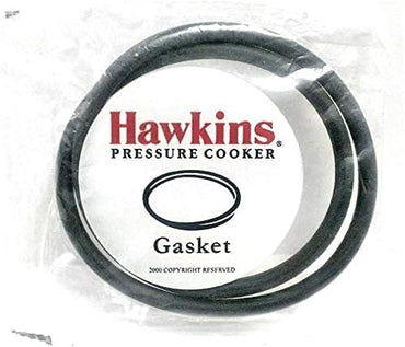HAWKINS Rubber Gasket Sealing Ring for 2-4 L Pressure Cookers (Black) - Set of 2