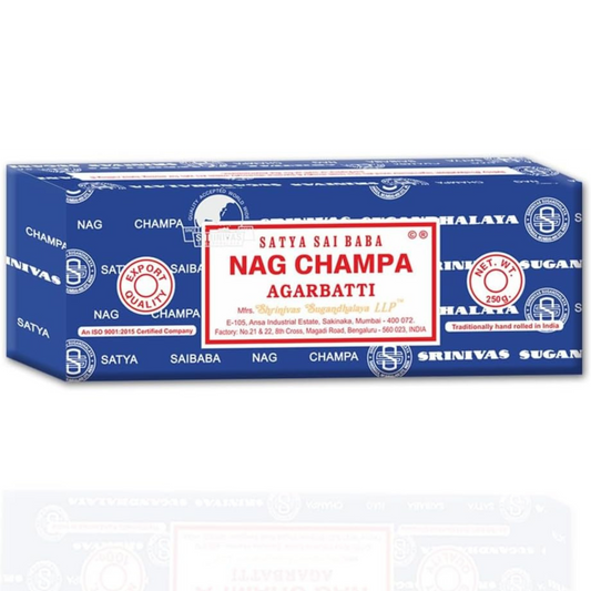 Satya Sai Baba Nag Champa Agarbatti 250g – Hand-Rolled Incense Sticks for Meditation and Relaxation