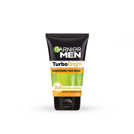 Garnier Men TurboBright Face Wash – Deep Cleansing & Brightening, 100g Revaais