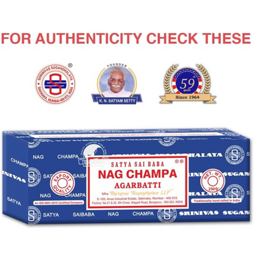 250g Satya Sai Baba Nag Champa Incense – Natural Handcrafted Agarbatti for Yoga and Spiritual Practices