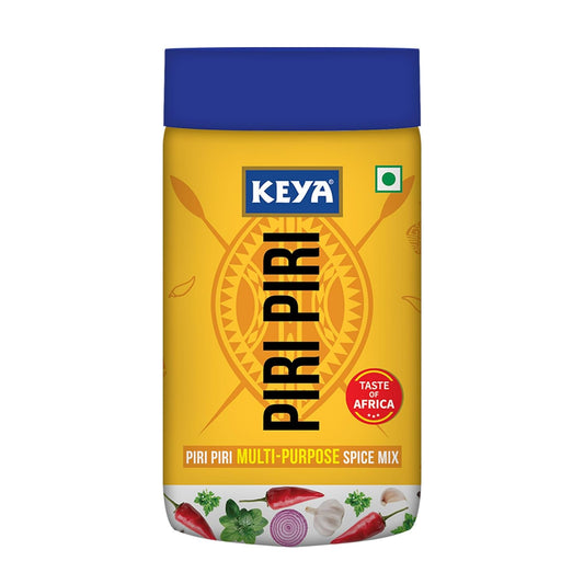 Keya Piri Piri Peri Peri Exotic Spice Mix Multi-purpose Seasoning Zero Artifical Colours No Added MSG Instant Seasoning Mix Marinade Mix, Dip Mix, Sprinkler 100g (3.5 oz)
