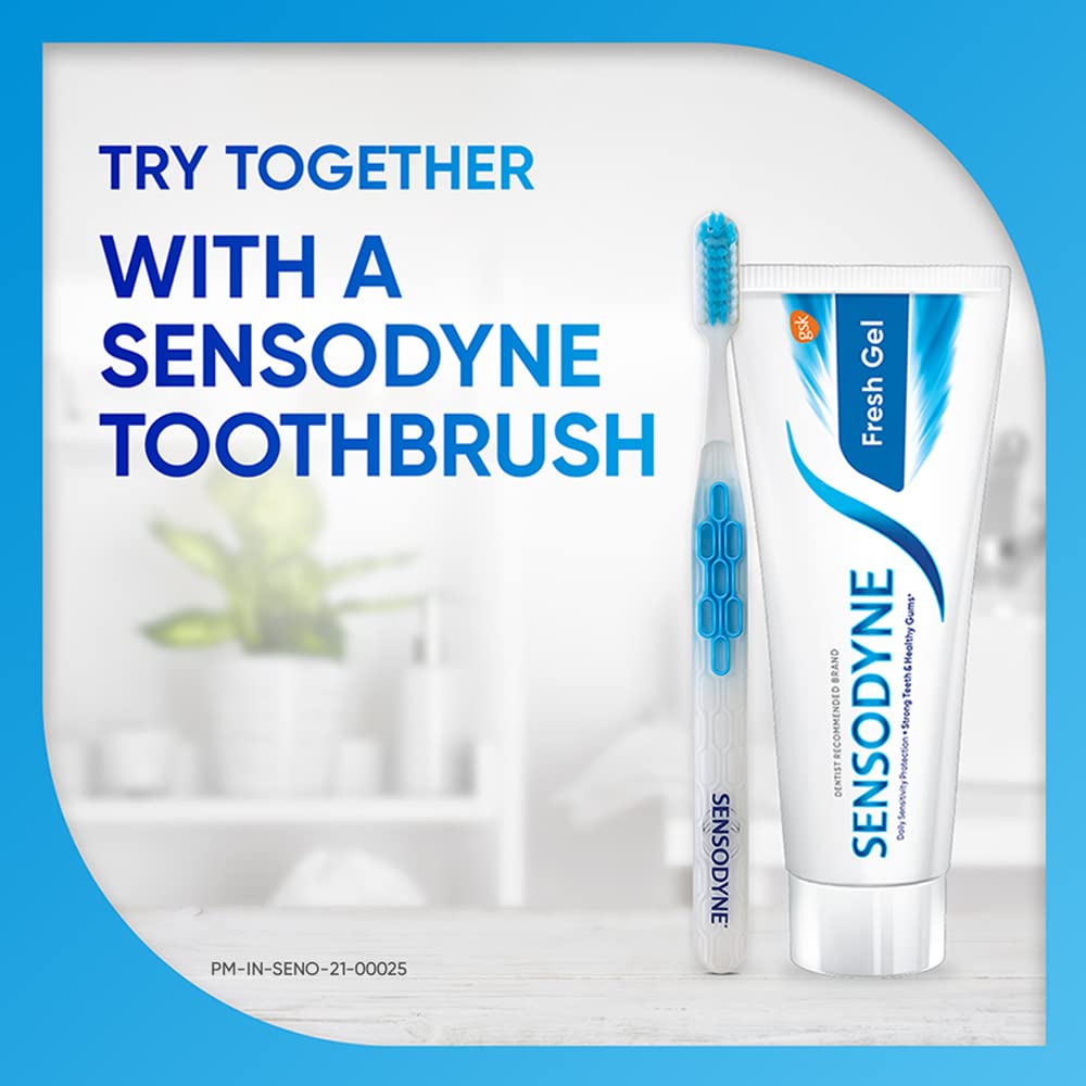 Sensodyne Sensitive Toothpaste Fresh Gel – 75g | Relieves Sensitivity & Strengthens Enamel