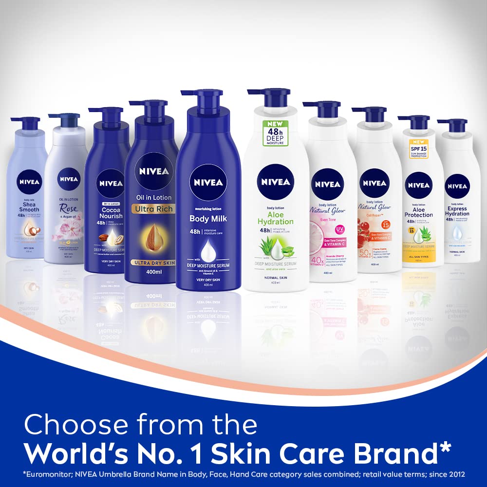 NIVEA Natural Glow Cell Repair Body Lotion with SPF 15 & 50X Vitamin C – 400mlNIVEA Natural Glow Cell Repair Body Lotion with SPF 15 & 50X Vitamin C – 400mlNIVEA Natural Glow Cell Repair Body Lotion with SPF 15 & 50X Vitamin C – 400ml