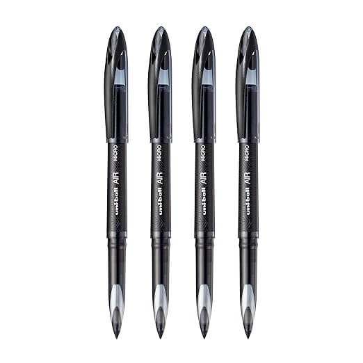 UNI-BALL Air UBA188M 0.5mm Roller Ball Pen | Waterproof Bold Ink | Water & Fade Resistant | Long Lasting Smudge Free Ink | School and Office