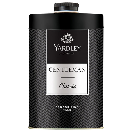 Yardley London Gentleman Classic Talc for Men | Long-Lasting Freshness & Elegant Fragrance