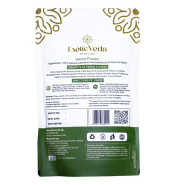 Best organic henna powder in eco-friendly packaging for hair care.