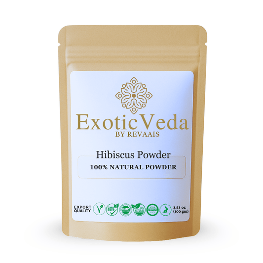 Hibiscus Powder 100g (3.53 oz) – 100% Pure Hibiscus Flower Powder for Tea, Smoothies, Hair & Skin Care
