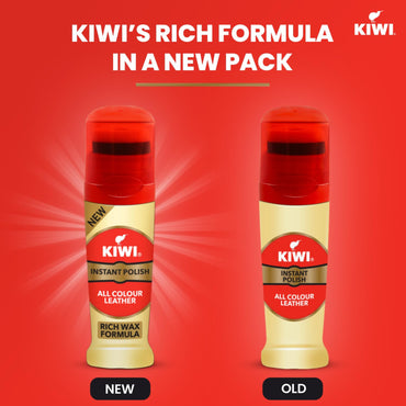 KIWI Liquid Shoe Polish - 75ml (Neutral) | Instant Shine & Protection