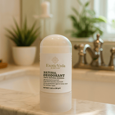 Natural Crystal Roll-On Deodorant – Aluminum-Free, Fragrance-Free, 80g