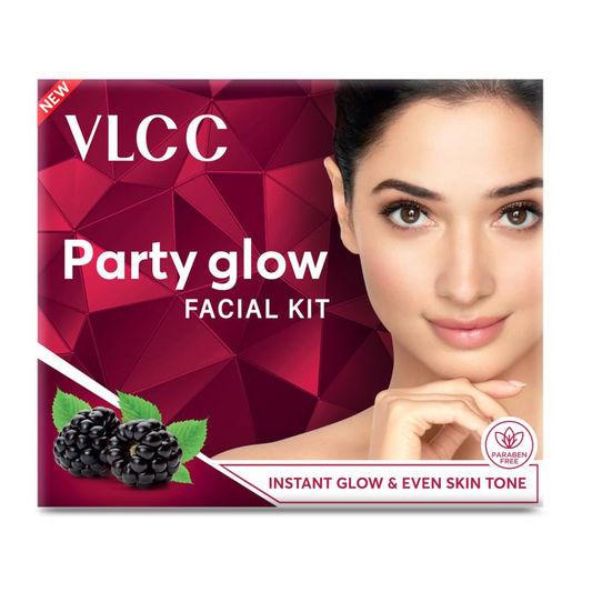 VLCC Party Glow Facial Kit Front View – Instant Glow Facial for Radiant Skin