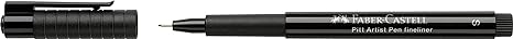 Faber Castell PITT Artist Pen Superfine Fineliner - Black 0.3mm