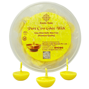 Cow ghee Batti Cotton wick -exotic veda