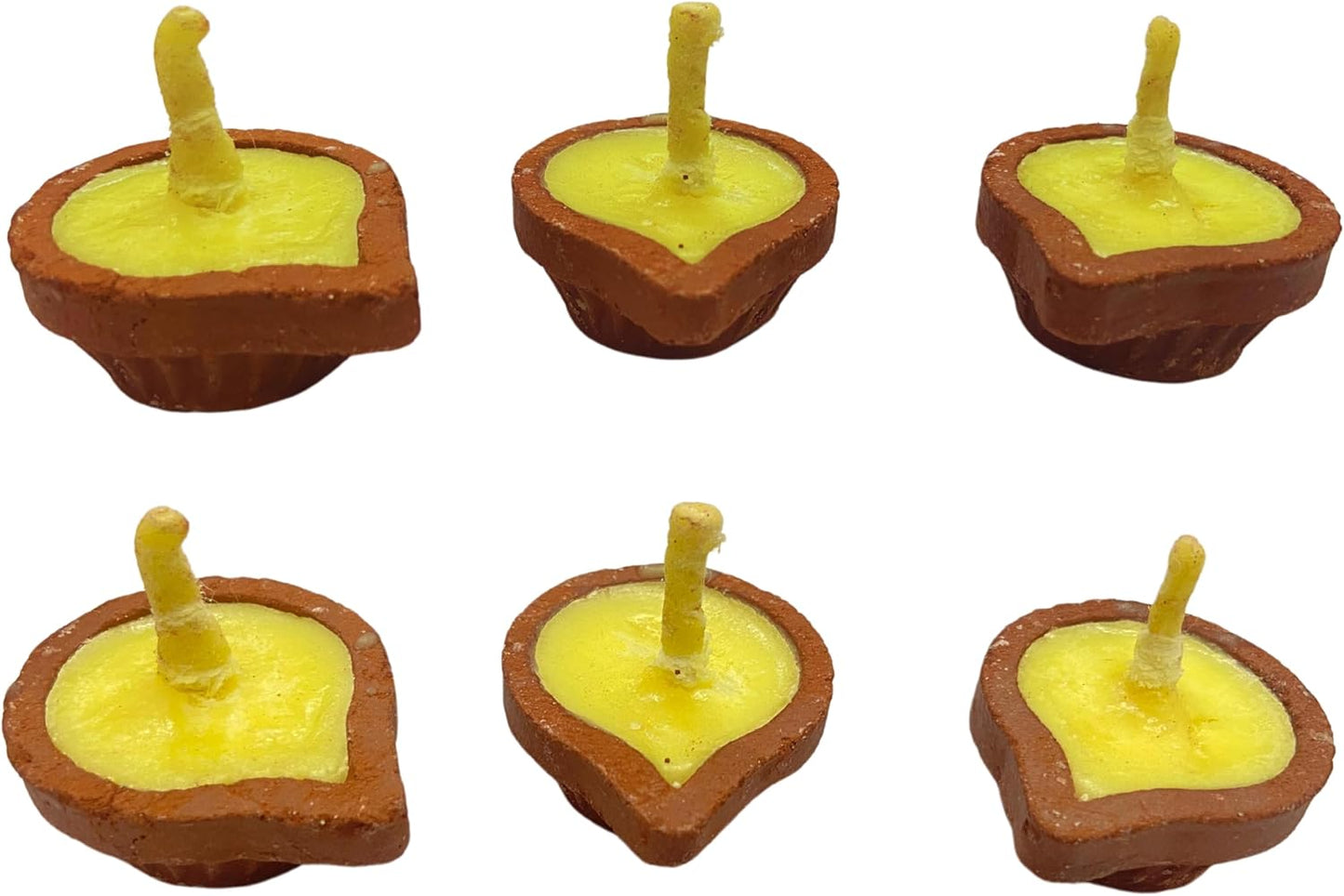 PUJAN Clay Diya Set of 15 exotic veda -revaais