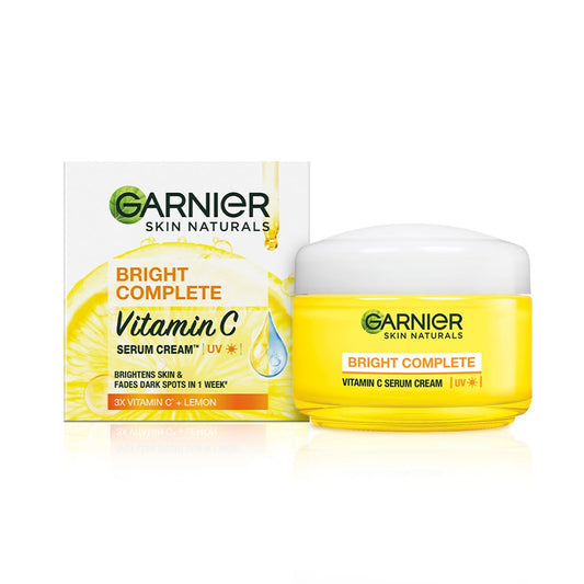 Garnier Light Complete Fairness Serum Cream, 45g – Instantly Brighter Skin with Vitamin C & UV Protection