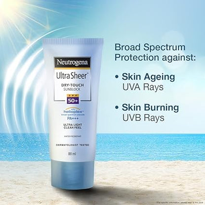 Neutrogena Ultra Sheer Dry-Touch Sunblock SPF 50+, 30 ml