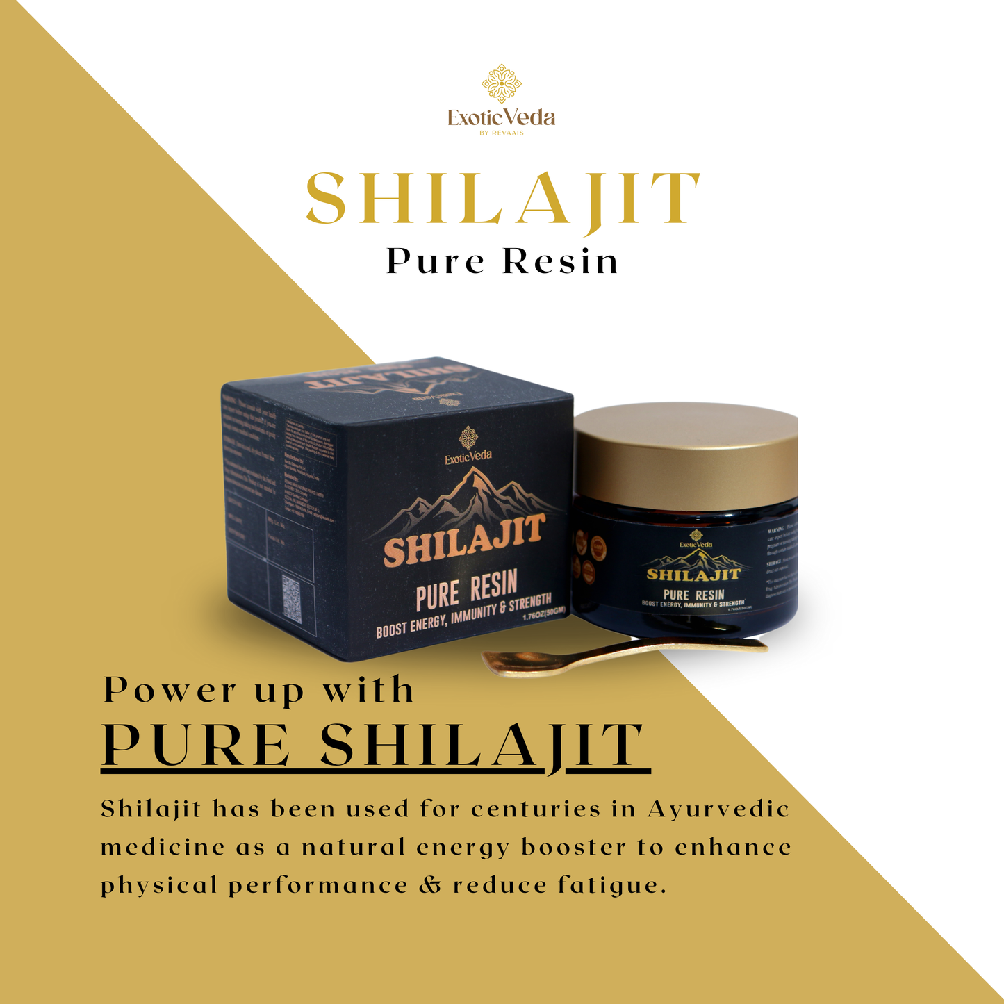 Premium Shilajit Resin | 100% Pure & Organic | Natural Energy & Stamina Booster (50g)