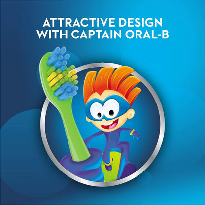 Oral-B Extra Soft Bristle Kids Toothbrush – 3-Pack for Effective and Gentle Cleaning - revaais