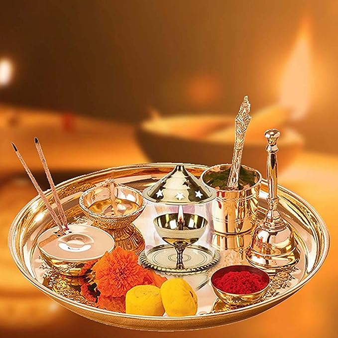 Borosil Akhand Diya (Medium, Brass) – Durable & Bright Oil Lamp | Easy to Clean & Long-Lasting Traditional Diya