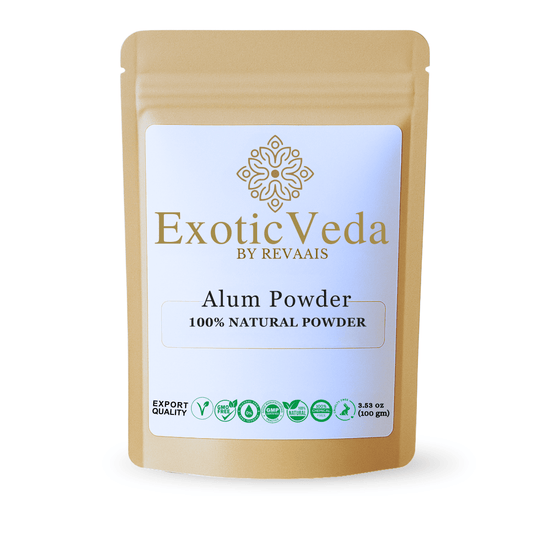 100% Pure Potassium Alum Powder (Fitkari) – 100g | Natural Multi-Purpose Crystal