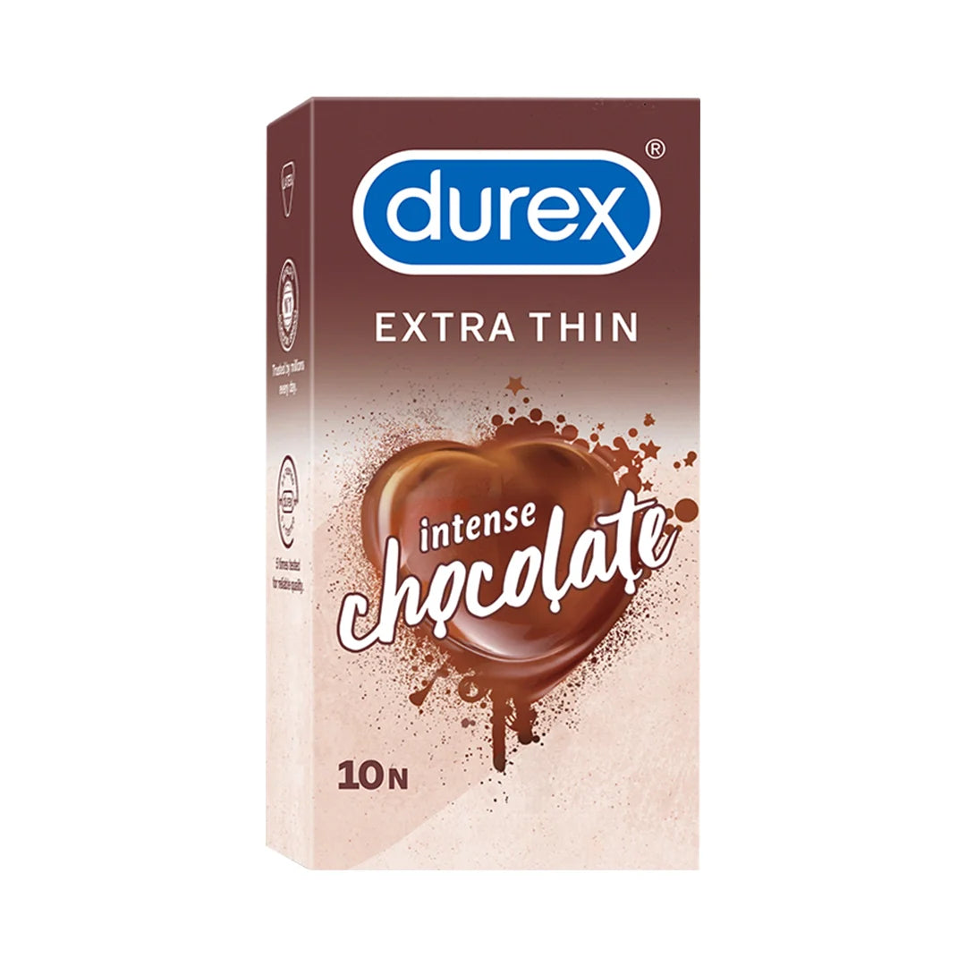 Durex Extra Thin Intense Chocolate Flavoured - 10 Condoms