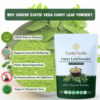 Exotic Veda Organic Curry Powder - 100% Natural & Non-GMO - 100g