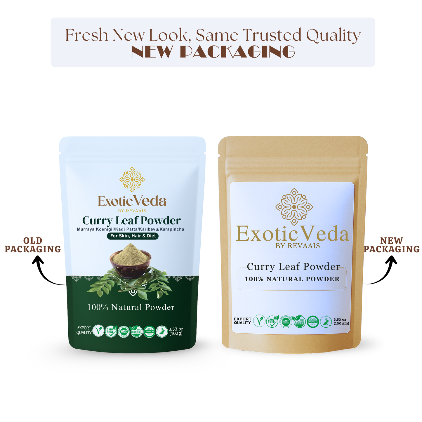 Exotic Veda Organic Curry Powder - 100% Natural & Non-GMO - 100g