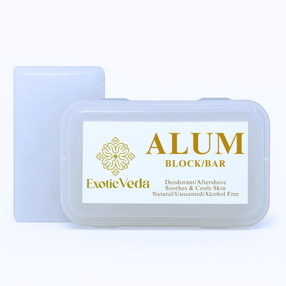 100% Pure Alum Block – Natural Deodorant & Aftershave | Exotic Veda