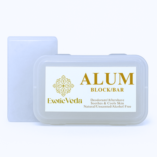 100% Pure Alum Block – Natural Deodorant & Aftershave | Exotic Veda
