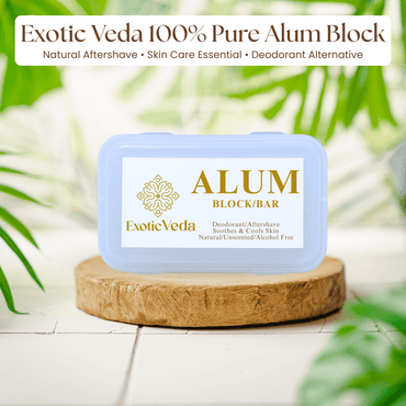 100% Pure Alum Block – Natural Deodorant & Aftershave | Exotic Veda