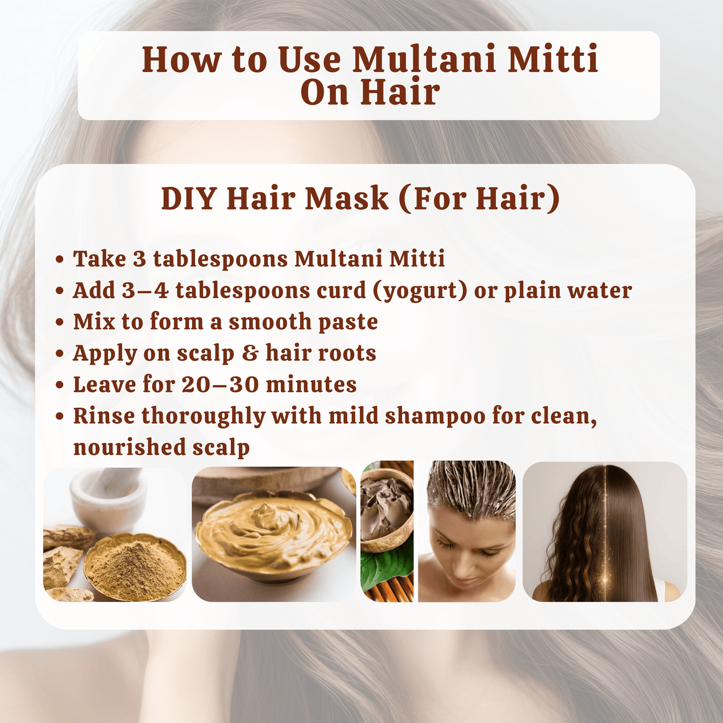 Exotic Veda Multani Mitti Powder (100g) – 100% Pure Natural Bentonite Clay for Skin Cleansing, Exfoliating & Detoxifying