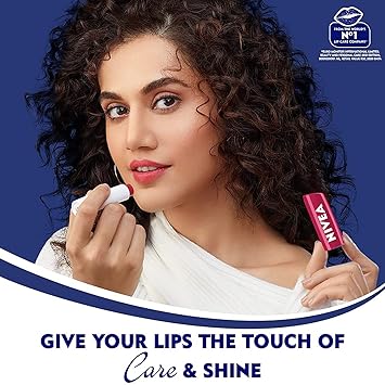 Nivea Lip Care A Kiss of Flavor Lip Care Stick – Cherry | Moisturizing Lip Balm with a Sweet Cherry Tint