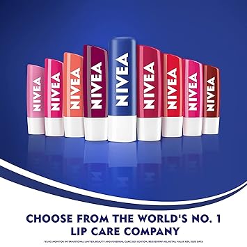 Nivea Lip Care A Kiss of Flavor Lip Care Stick – Cherry | Moisturizing Lip Balm with a Sweet Cherry Tint