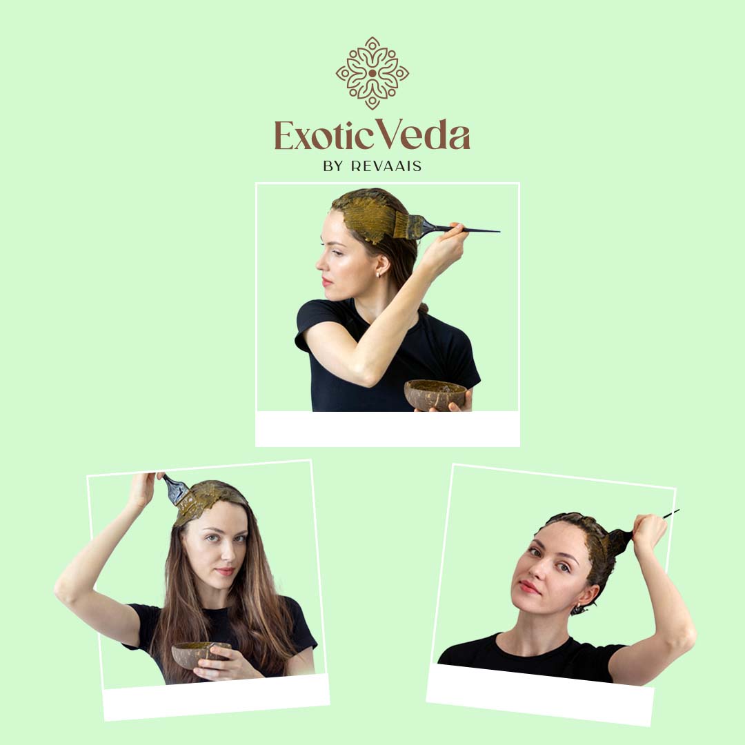 Henna powder exotic veda hair diy