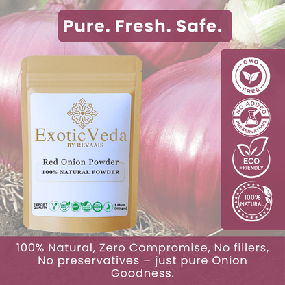 Red Onion Powder 100g (3.53 oz) – 100% Pure Dehydrated Onion Powder for Cooking, Seasoning, Soups & Sauces