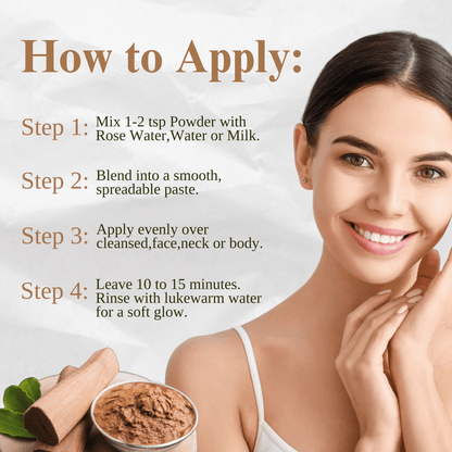 Exotic Veda Pure, Organic Sandalwood Powder for Men & Women  100% Natural, Vegan ,Non-GMO (100g)