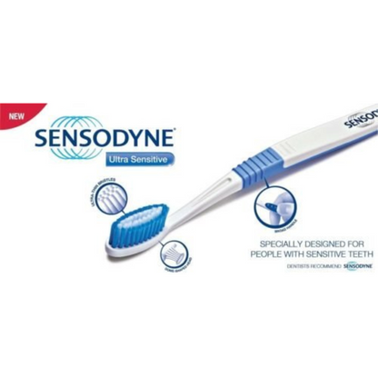 Sensodyne Sensitive Toothbrush Soft – For Sensitive Teeth | 3 Count (Pack of 2) | Gentle Cleaning & Gum Care