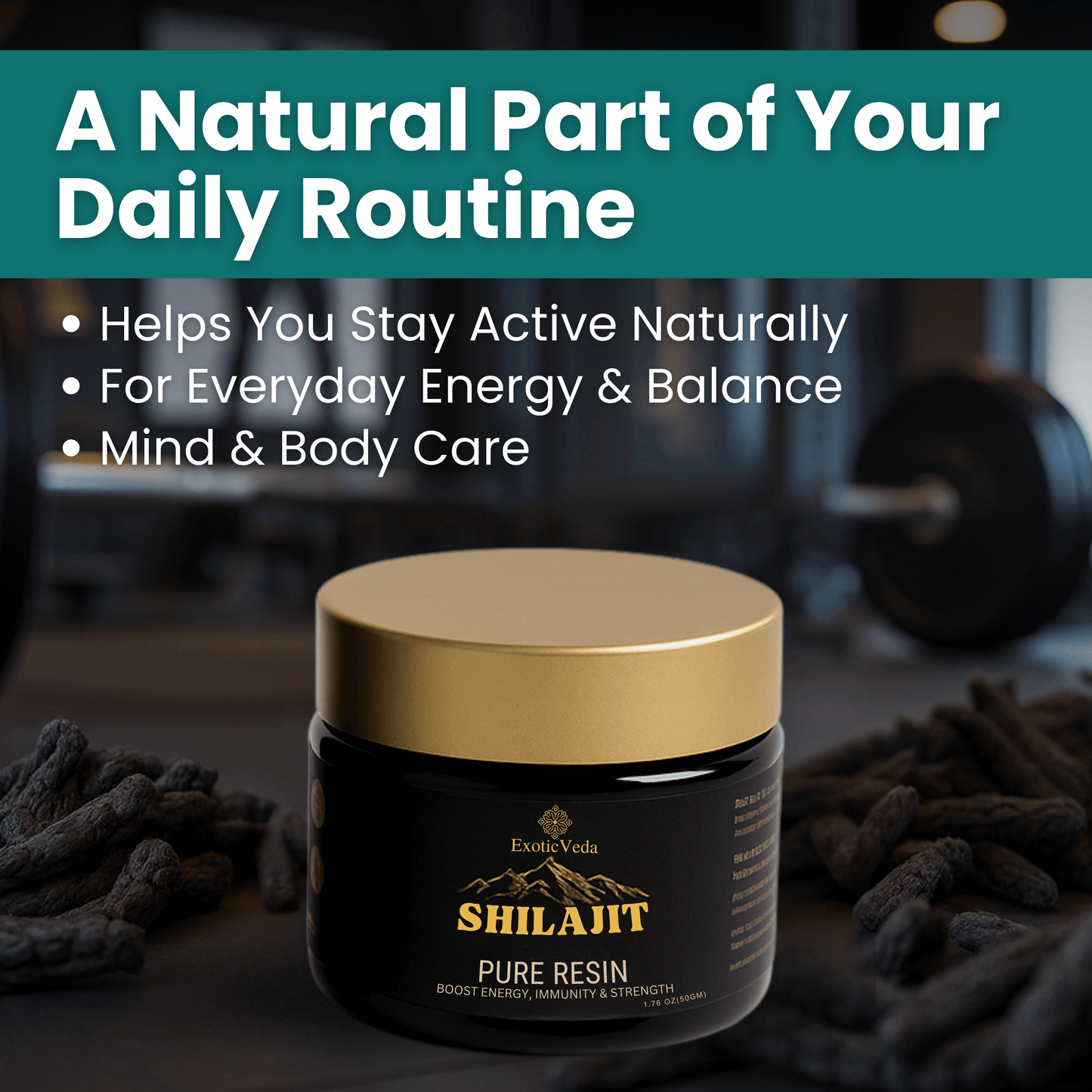 Premium Shilajit Resin | 100% Pure & Organic | Natural Energy & Stamina Booster (50g)