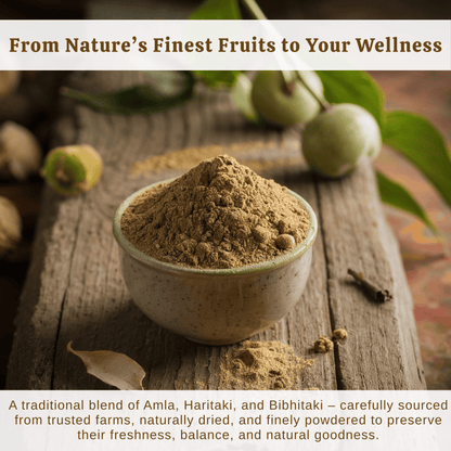 100% Organic Triphala Powder | 100% natural |Gluten-Free | Aids in Digestion | Non GMO 100% Vegan (100g)