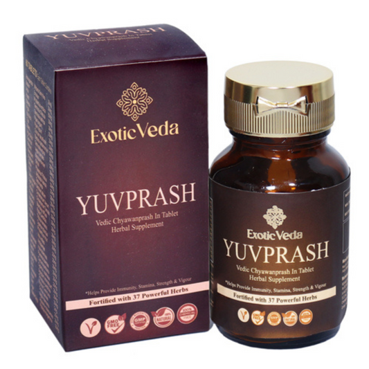 Exotic Veda Yuvprash Tablets | Vedic Chyawanprash in Tablet Form | Natural Herbal Supplement for Immunity & Vitality