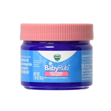 Vicks BabyRub 50ml | Soothing Moisturizing Balm for Babies | Gentle Comfort with Aloe Vera, Coconut Oil, & Lavender