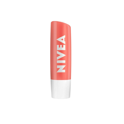 Nivea Lip Balm - Fruity Shine Peach, 4g - Moisturizing and Shiny Finish