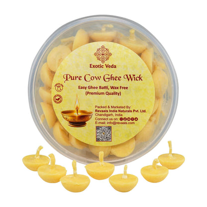 Cow ghee Batti Cotton wick -exotic veda 