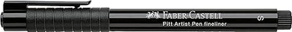 Faber-Castell Art & Graphic Pitt Artist Pen Fineliner India Ink Pen – Black | Single Pitt Pen for Drawing, Sketching, Craft, and Coloring