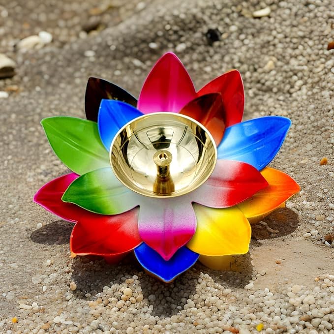  Brass Diya Akhand Diya Oil Lamp ..