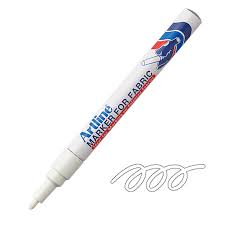 Artline White Marker for Fabric – Permanent Fabric Marker for Bold, Precise Marking (1 Marker)