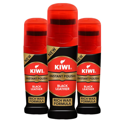 KIWI LIQUID Polish Black(pack of 3)