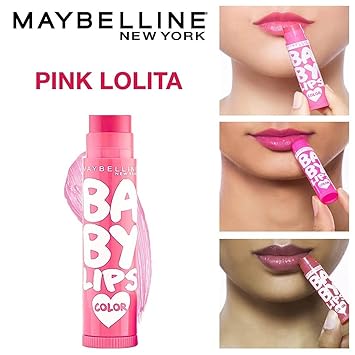 Maybelline New York Baby Lips Tinted Lip Balm 4g - Pink Lolita