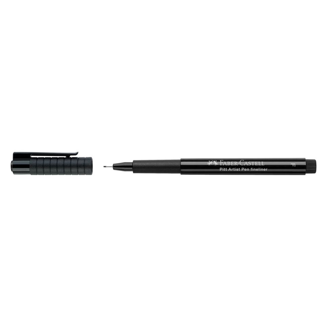 Faber-Castell A.W USA FC800011T Pitt Artist Pen Fine Tip, Black, Single Pen - Precision Drawing & Smooth Ink Flow