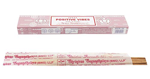 Satya Positive Vibes Incense Sticks Agarbatti Indian Natural Fragrance Pack of 3