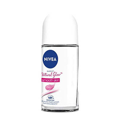 Nivea Smooth Skin Roll-On, 50ml | Long-Lasting Freshness & Soft Skin | Alcohol-Free Deodorant